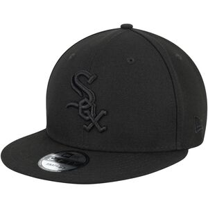Chicago White Sox New Era Black on Black 9FIFTY Team Snapback Adjustable Hat